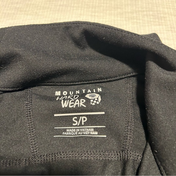 Mountain Hardwear‎ Shirt Small S Black 1/4 Zip Pullover Long Sleeve Top Womens - Picture 5 of 7